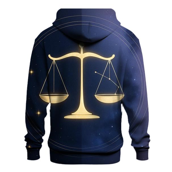 Libra Equinox Stellar Scales designer hoodies
