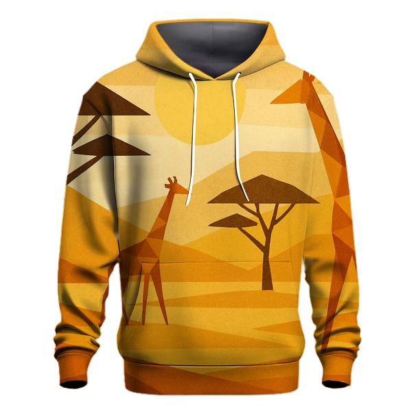 Geometric Safari Mirage pullover hoodies