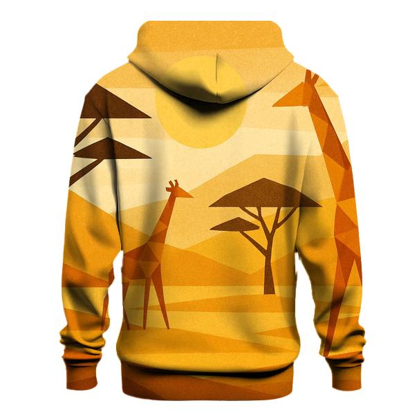 Geometric Safari Mirage pullover hoodies