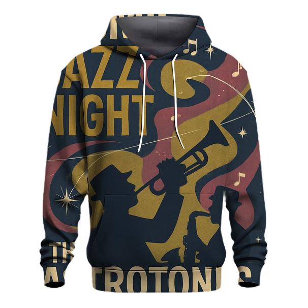 Aged Cosmic Jazz Club Poster embroidered hoodies