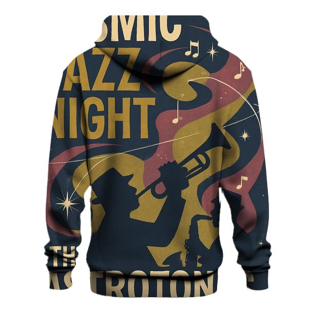 Aged Cosmic Jazz Club Poster embroidered hoodies
