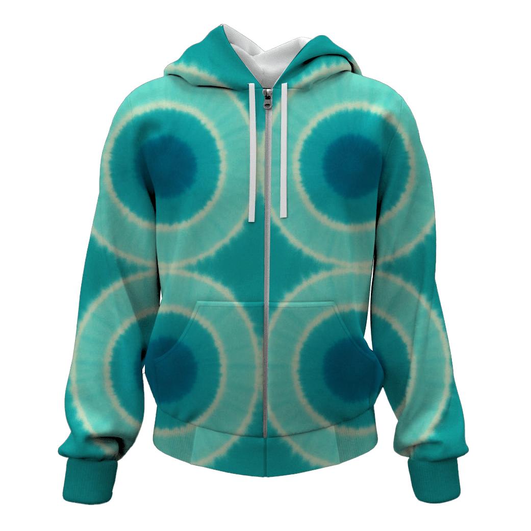 Lagoon Bullseye Quad printed hoodies