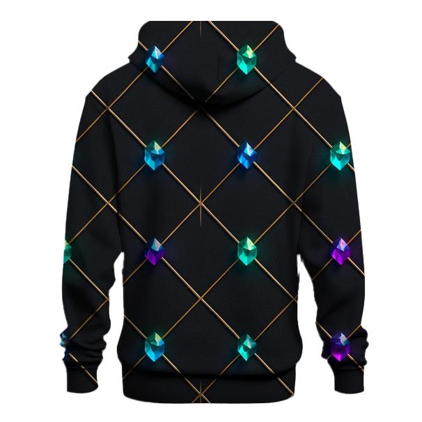 Charcoal Gem Lattice lightweight hoodies