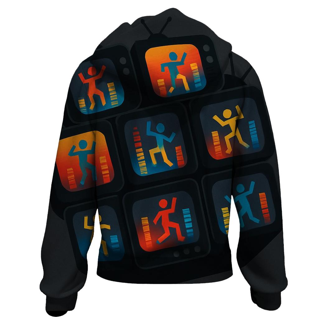 Retro TV Dance Floor designer hoodies