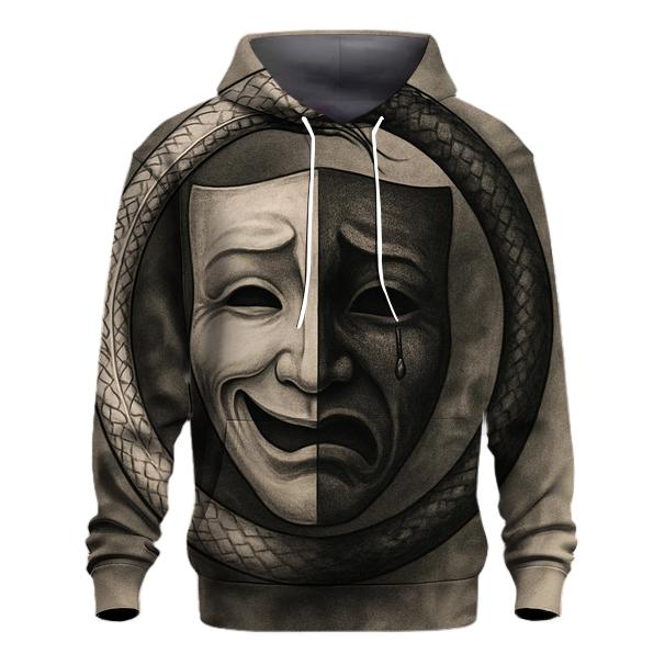 Mask Of Duality Ouroboros pullover hoodies