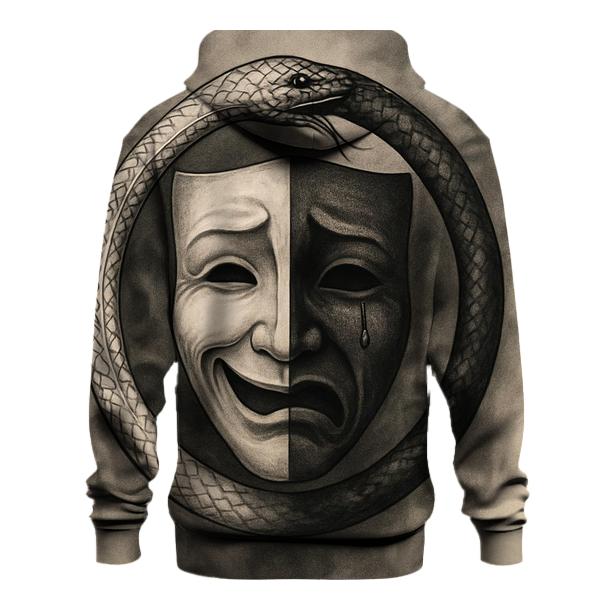 Mask Of Duality Ouroboros pullover hoodies