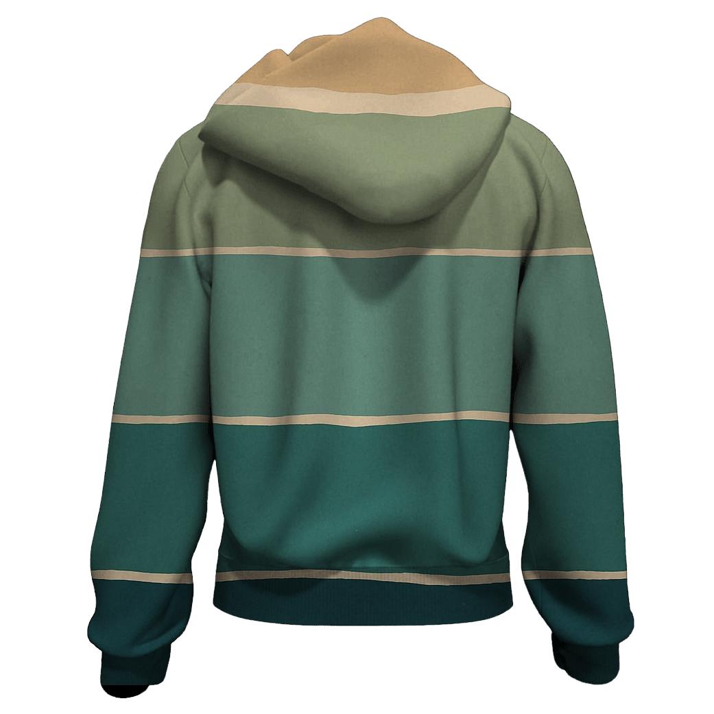 Ring Plane Horizon Belts zip-up hoodies