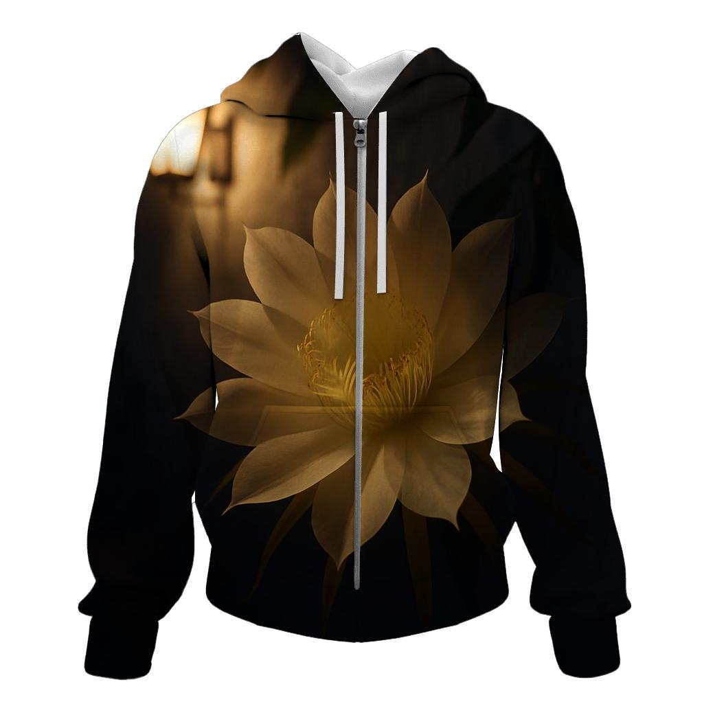 Night Blooming Cereus In Courtyard Shadow hoodie styles