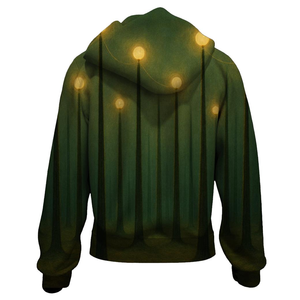 Forest Of Living Prayers zip-up hoodies
