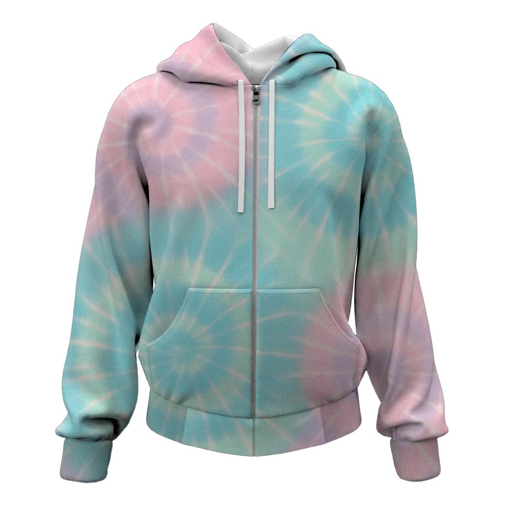 Pastel Galaxy Spiral Cluster premium hoodies