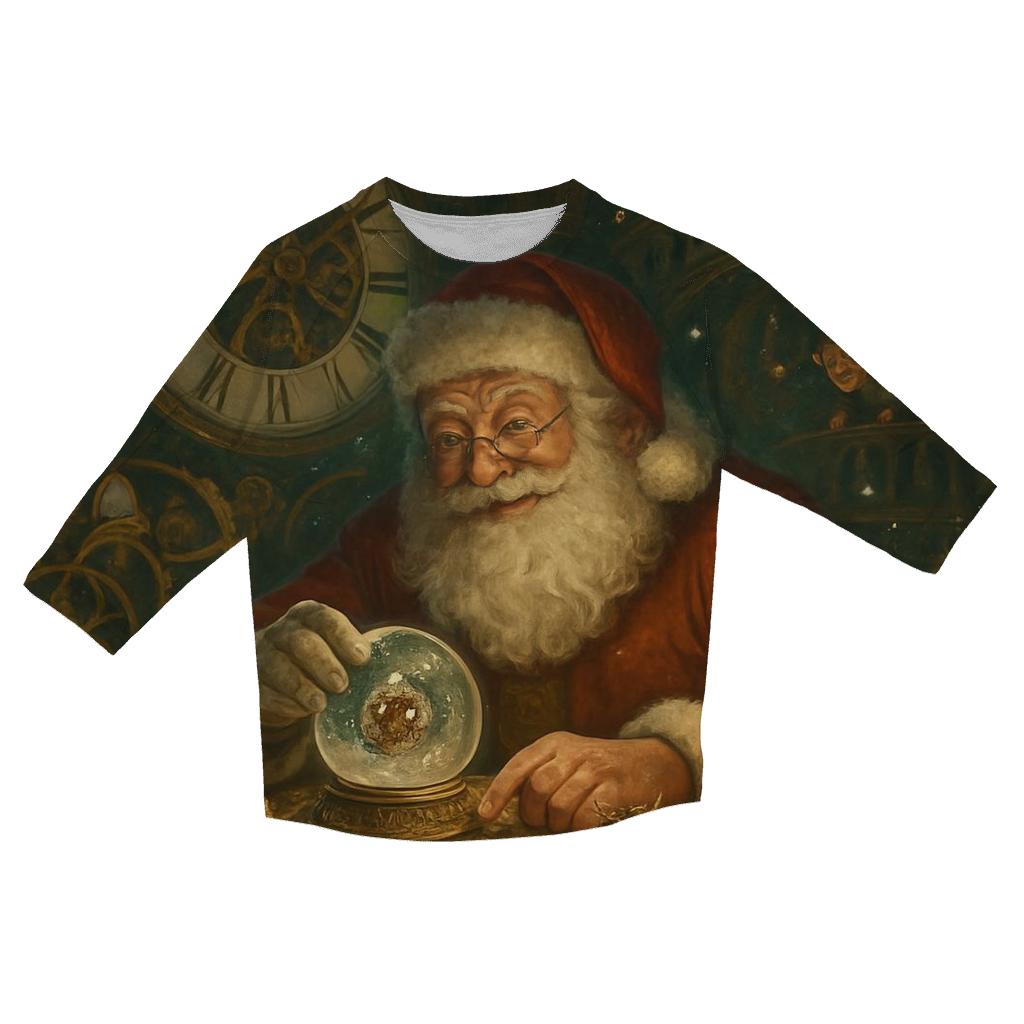 Clockwork Workshop Santa Panorama fashion 3/4 sleeve shirts
