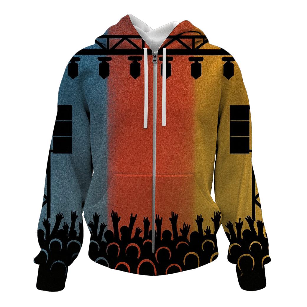 Chromatic Stage Silhouettes pullover hoodies