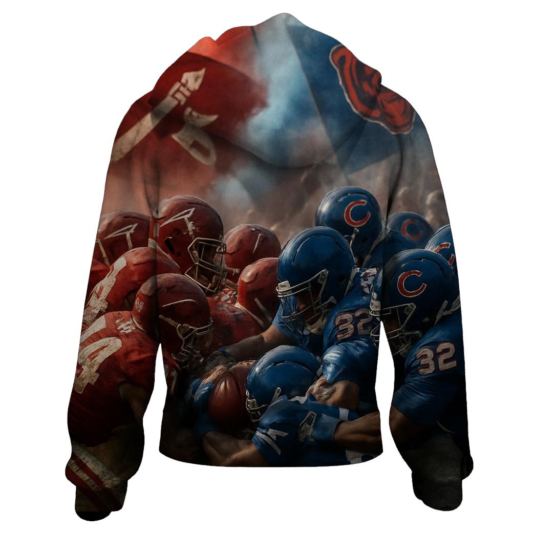 Halftime Siege Of The Endzone zip-up hoodies