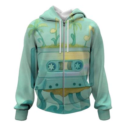 Floating Tape Island graphic hoodies