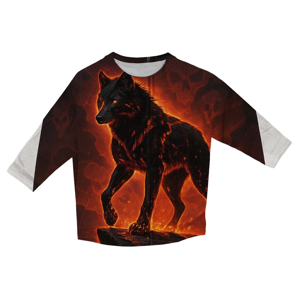 Volcanic Ember Alpha trendy 3/4 sleeve tops