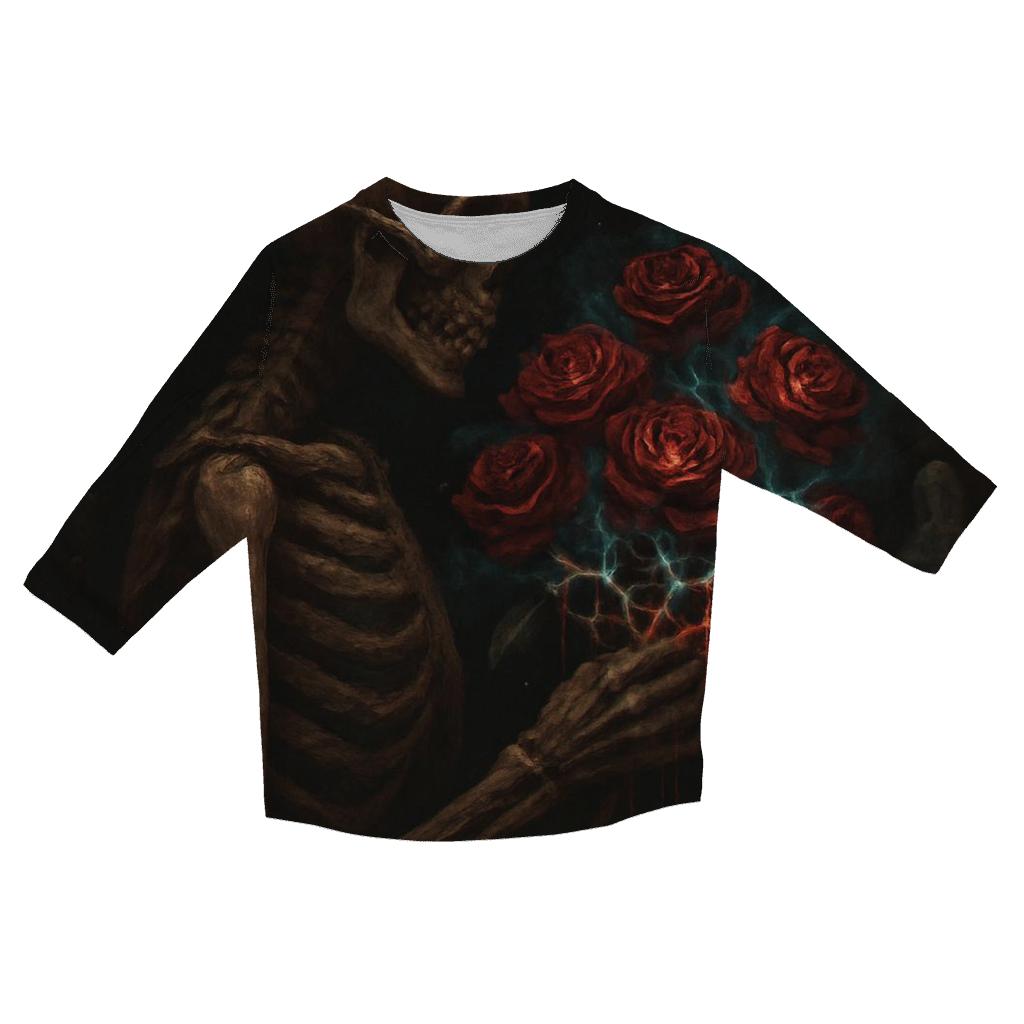 Nebula Thorns And Bone Roses stylish quarter sleeve tops