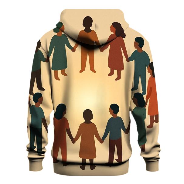 Circle Of Shared Light embroidered hoodies