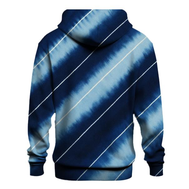 Indigo Arashi Storm Diagonals designer hoodies