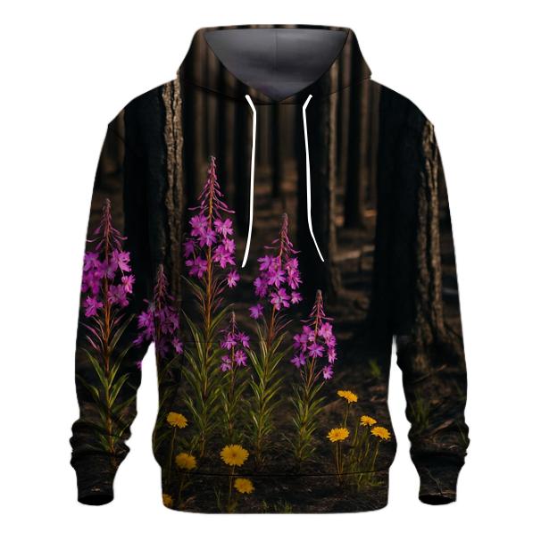 Wildflower Regrowth In Burnt Forest designer hoodies