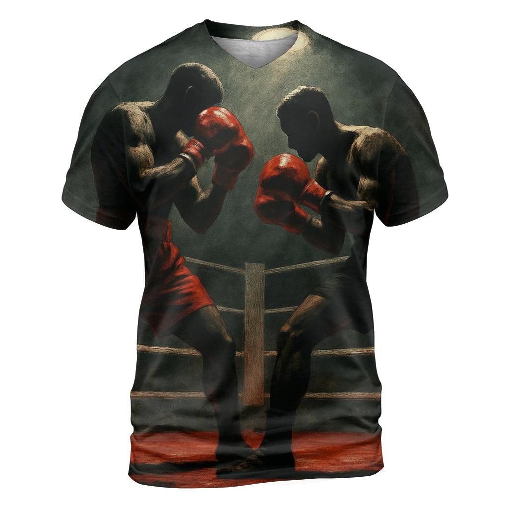 Crimson Boxing Ring Clash custom all-over print shirts