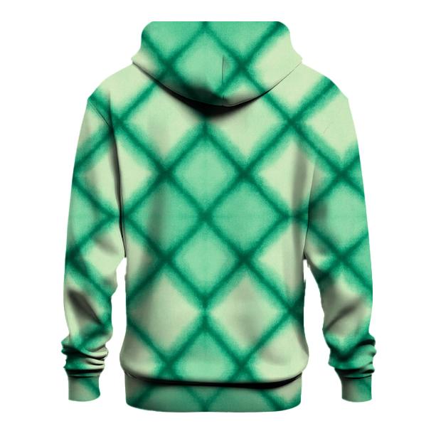 Jade Itajime Diamond Grid printed hoodies