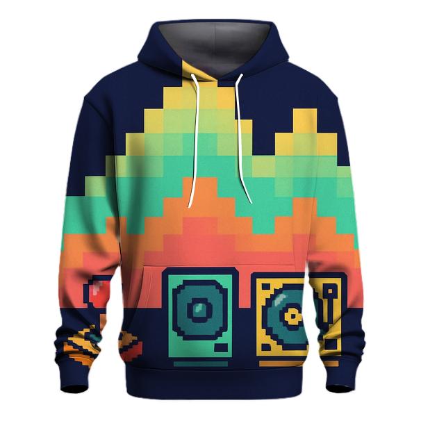 Pixel Arcade Soundwaves premium hoodies