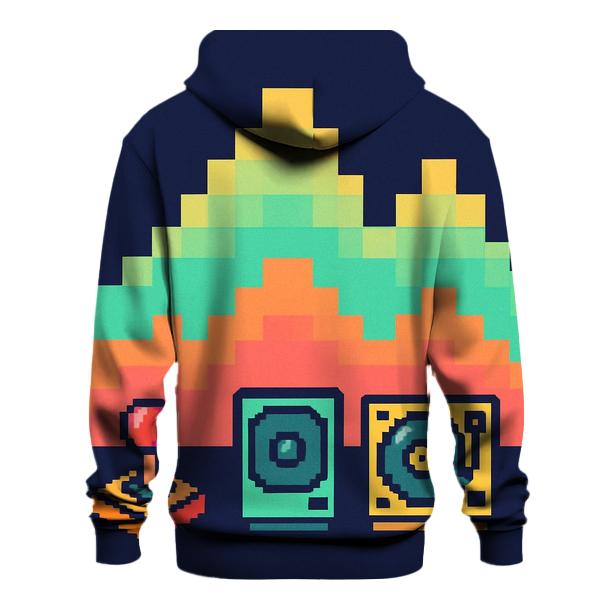 Pixel Arcade Soundwaves premium hoodies