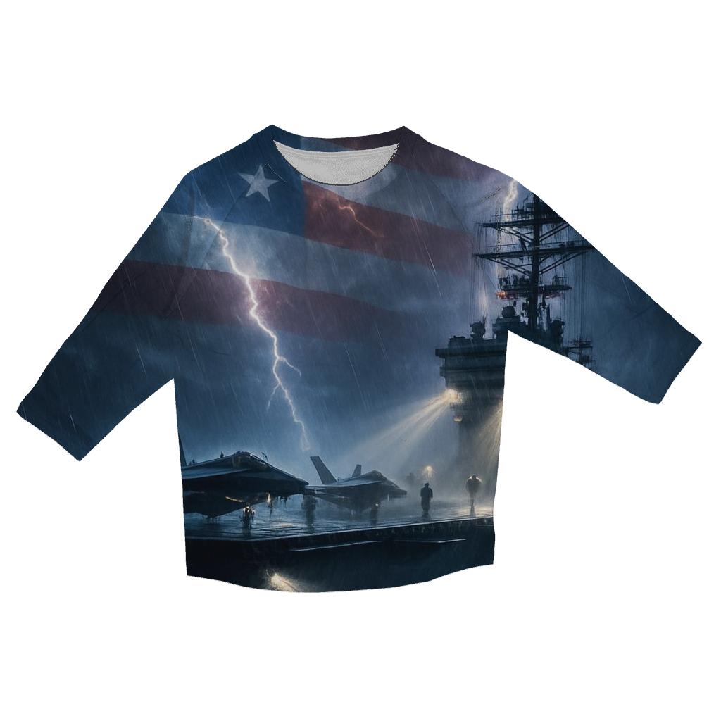 Stormfront Carrier Banner printed three quarter sleeve shirts