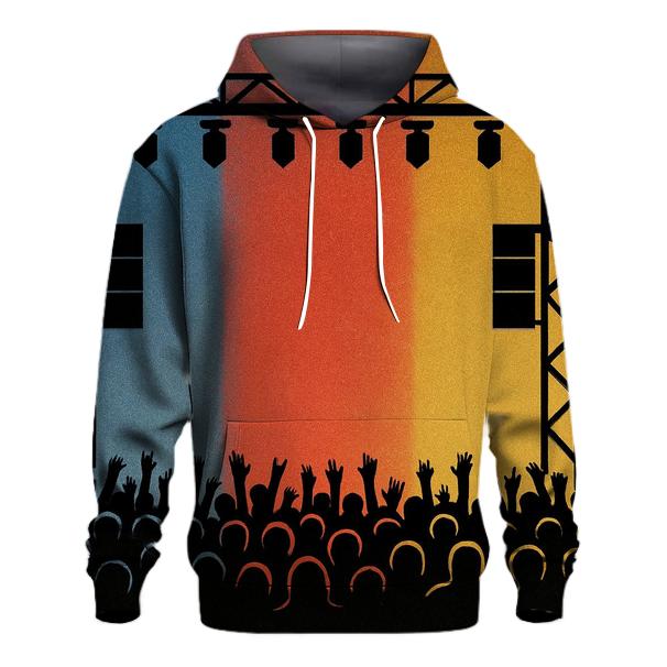 Chromatic Stage Silhouettes graphic hoodies