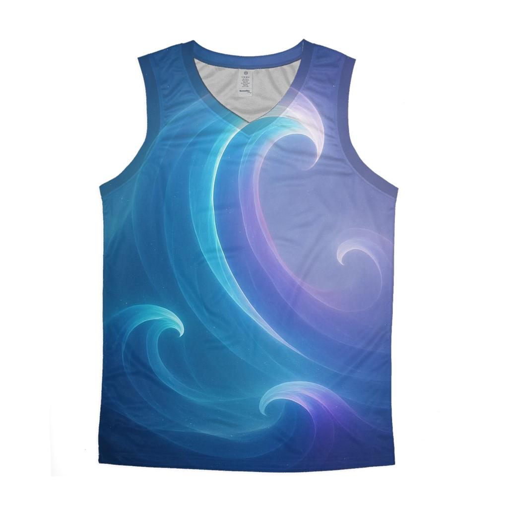 Celestial Tidal Gradient custom tank tops