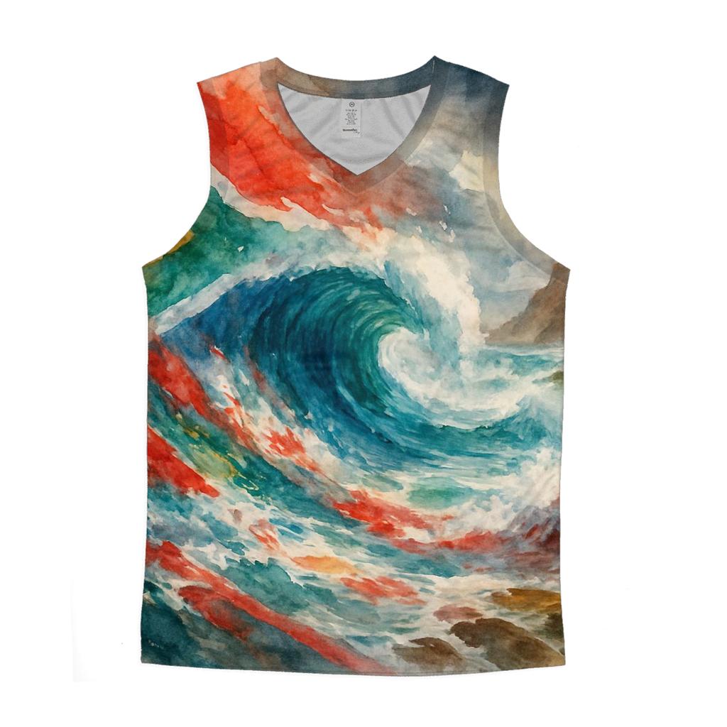 South African Coastal Flag Tide cotton sleeveless tops