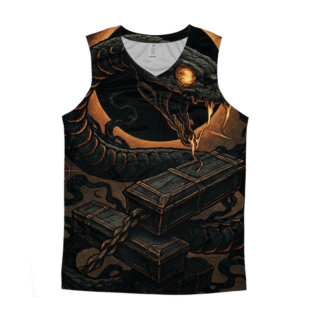 Serpent Eclipse Over Iron Tombs personalized athletic tanks