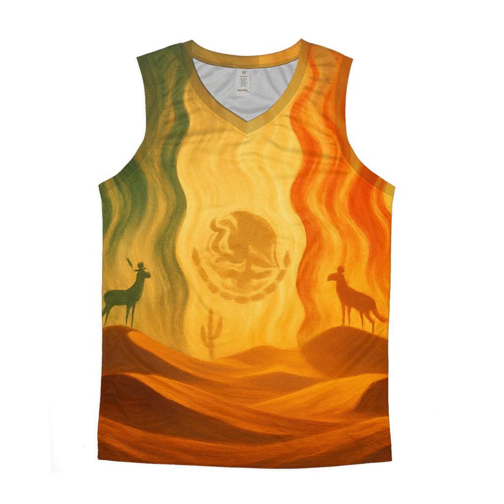 Mexican Desert Flag Mirage stylish racerback tanks