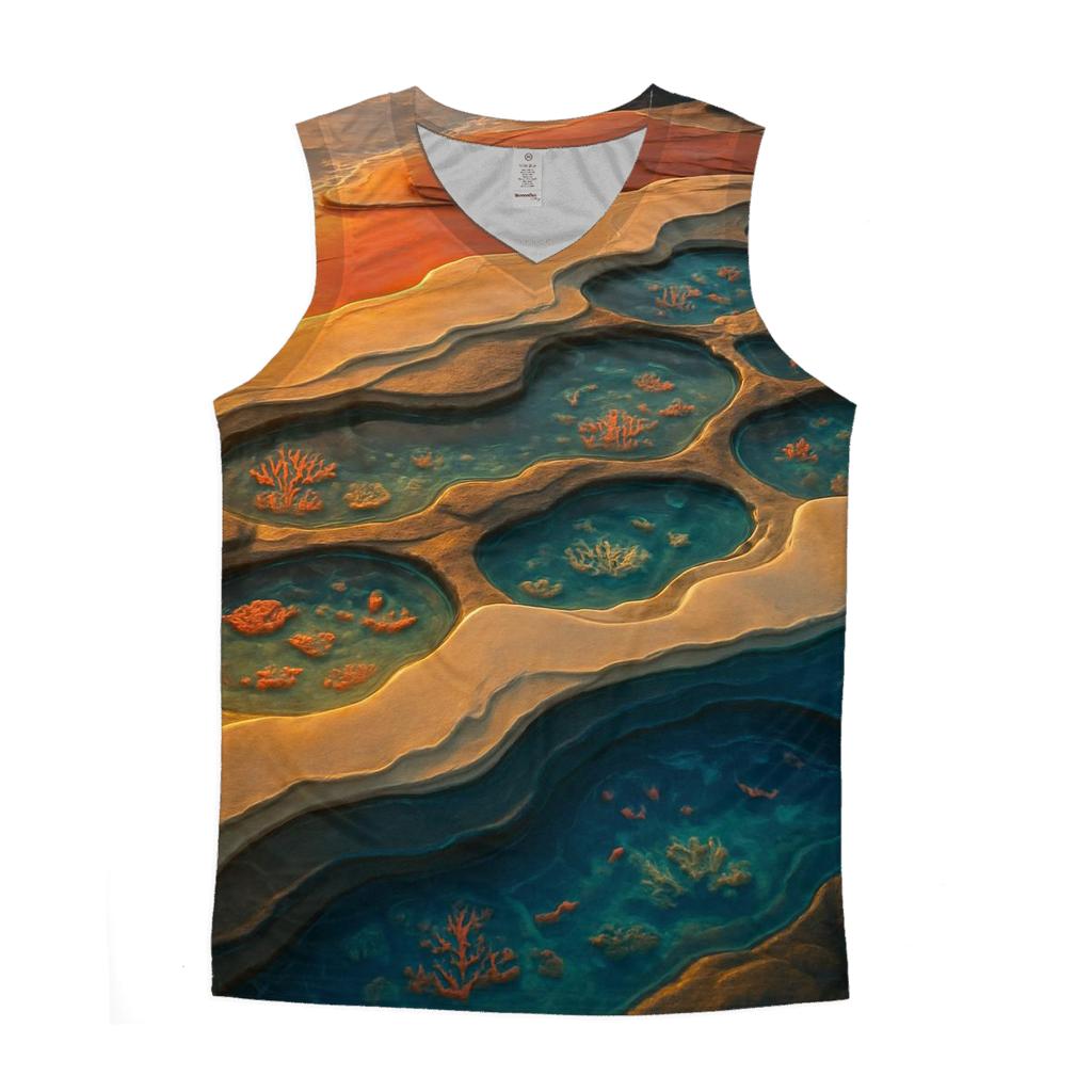 Thai Island Flag Tidepools designer workout tanks