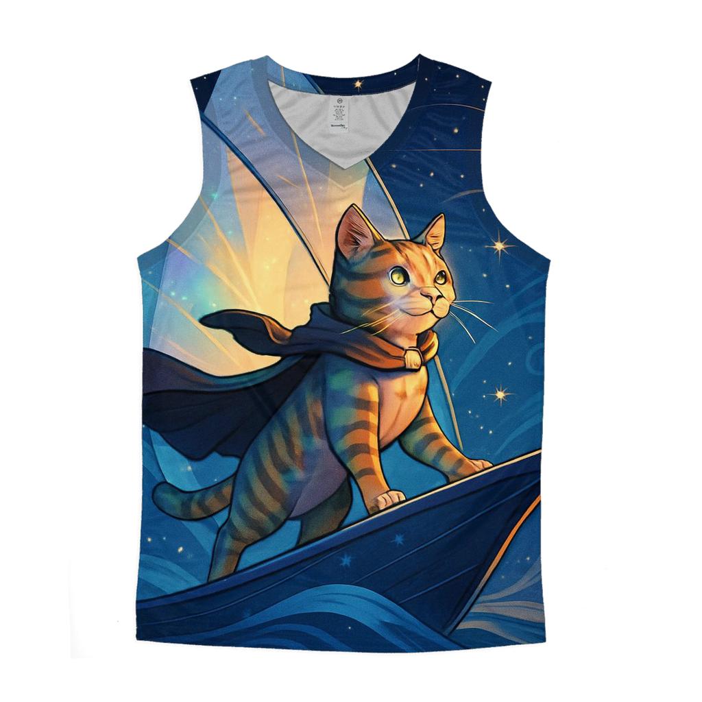 Solar Sailor Nautical Cat designer workout tanks