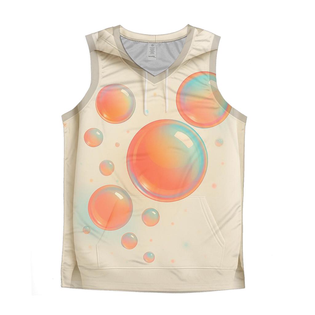 Playful Bubble Gradient Orbit casual summer tank tops