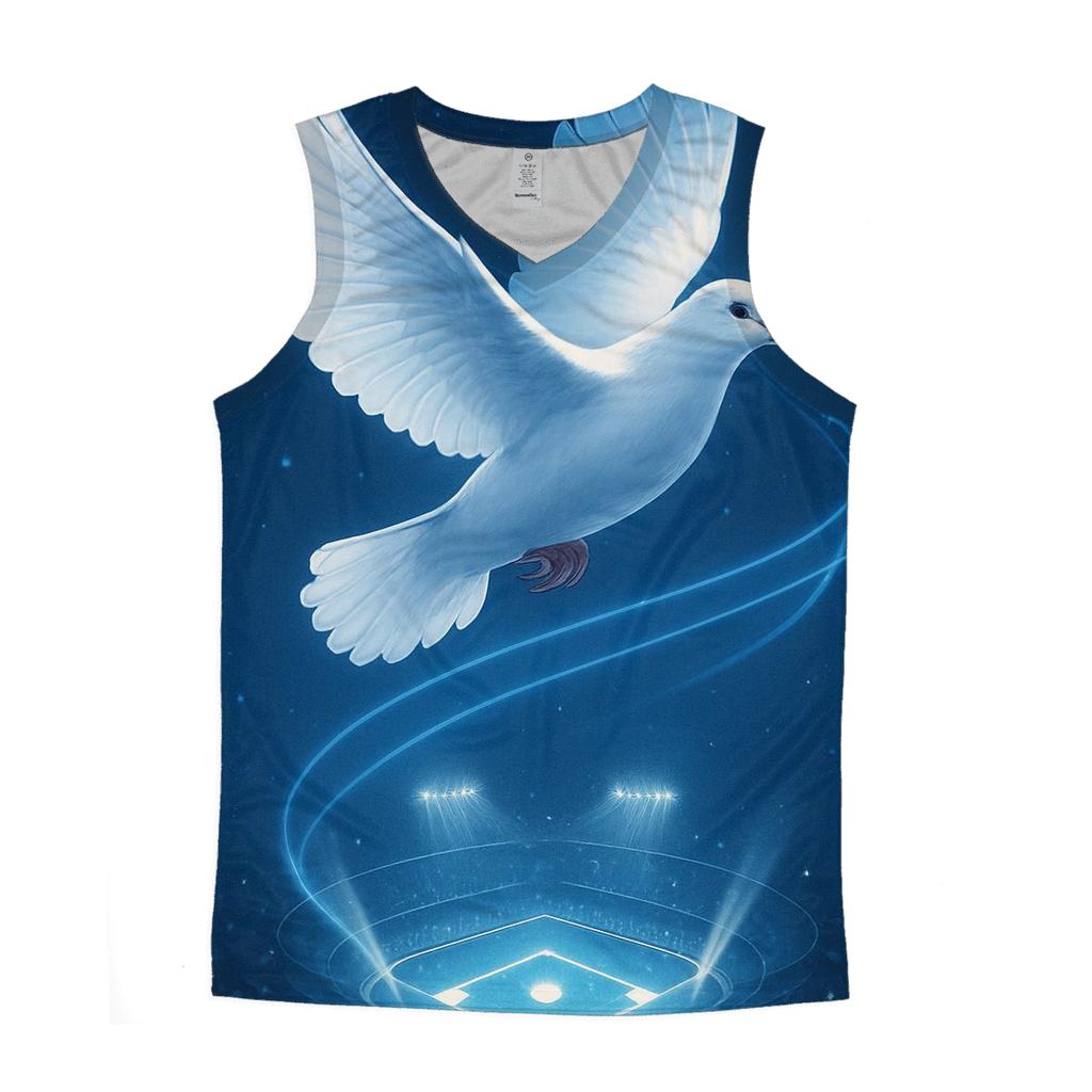 Dove Over Diamond Lights cotton sleeveless tops