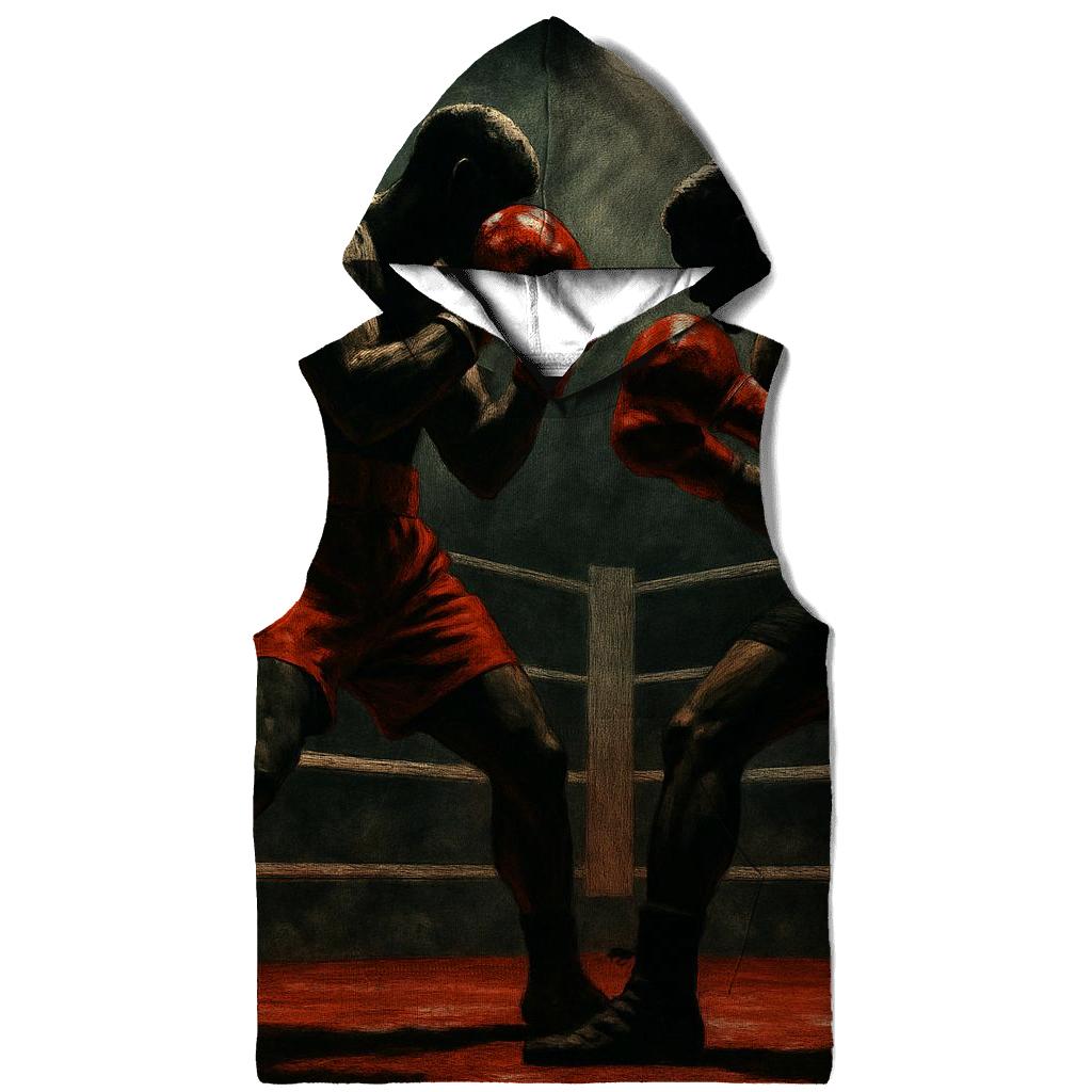 Crimson Boxing Ring Clash pullover hoodies