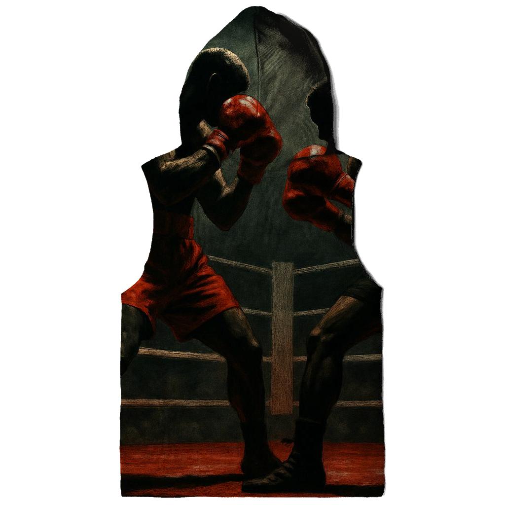 Crimson Boxing Ring Clash pullover hoodies