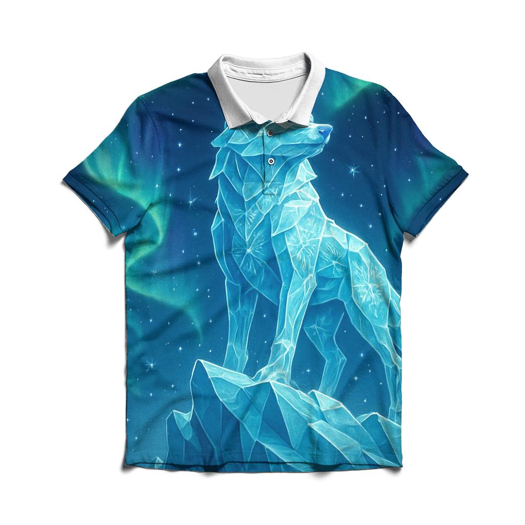 Aurora Glacier Guardian personalized polo shirts