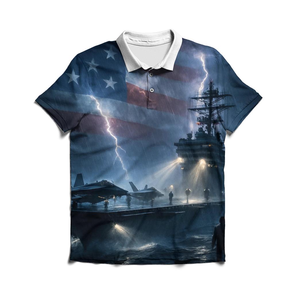 Stormfront Carrier Banner branded logo polo shirts