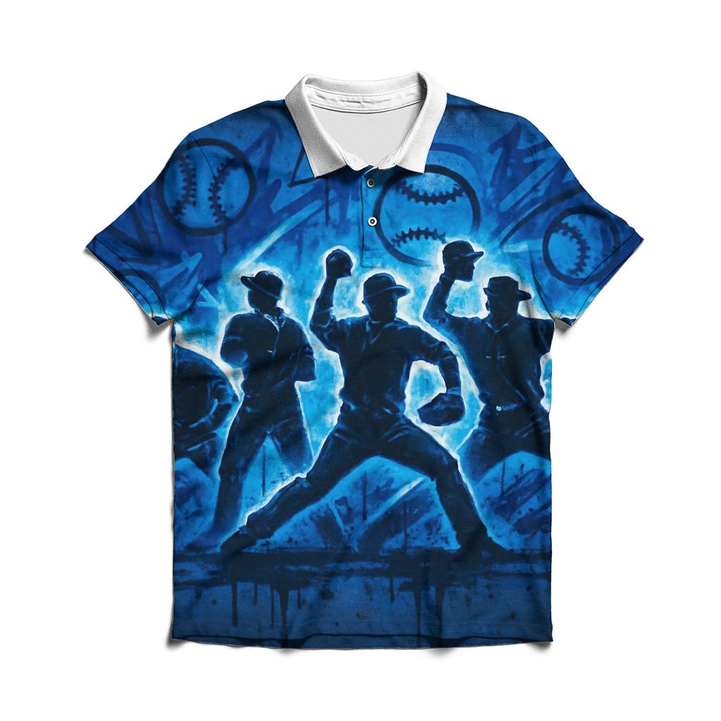 Graffiti Bullpen Thunder designer slim fit polos