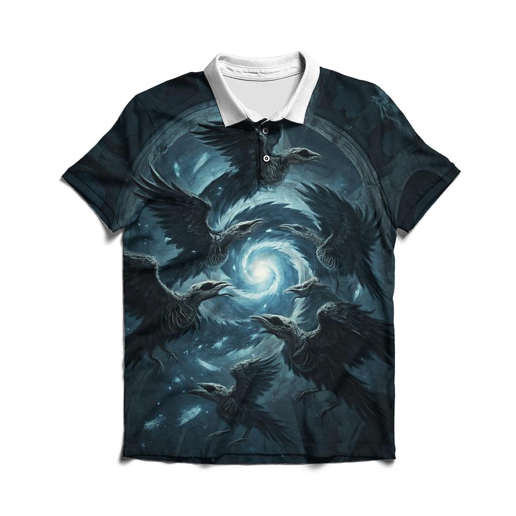 Ravens Of The Cold Singularity casual sports polo shirts