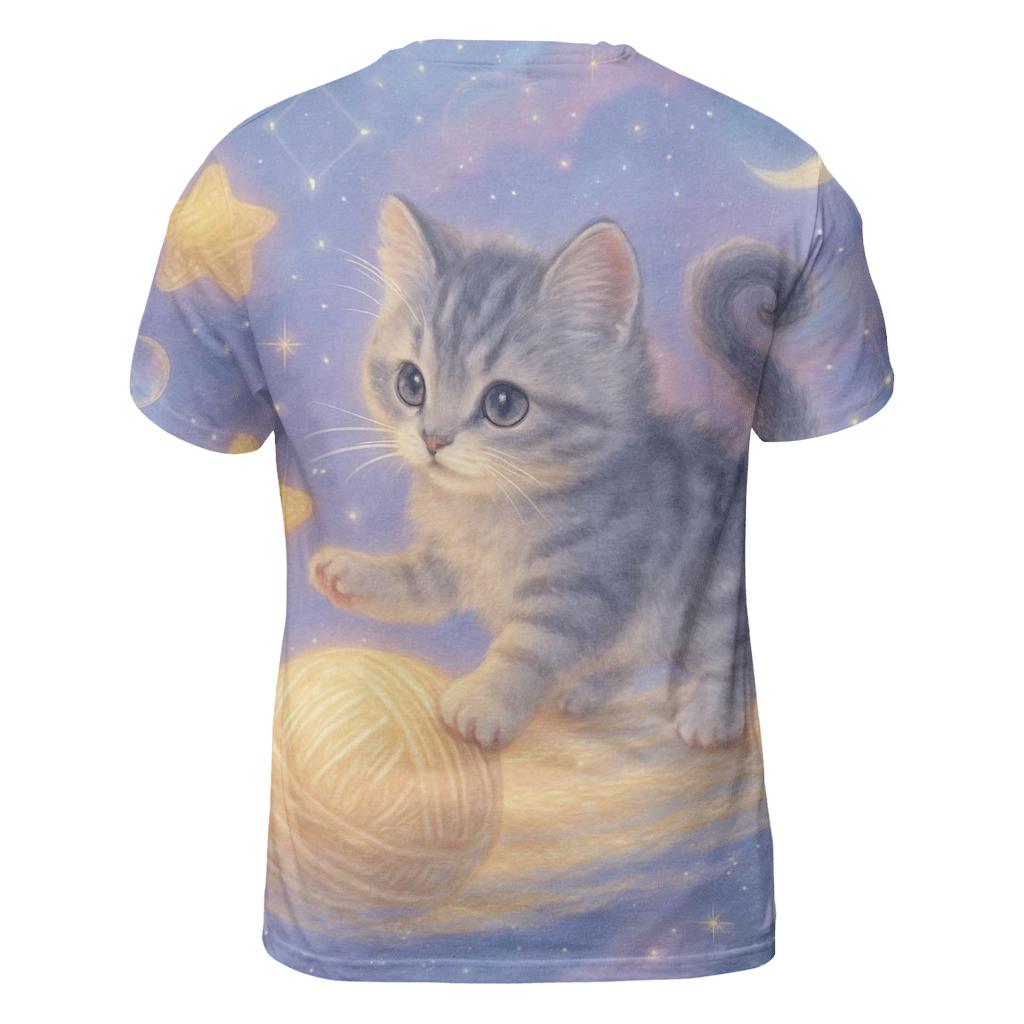 Celestial Yarn Voyager Cat statement graphic shirts