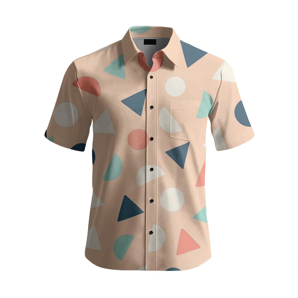 Playful Geo Confetti personalized embroidery shirts