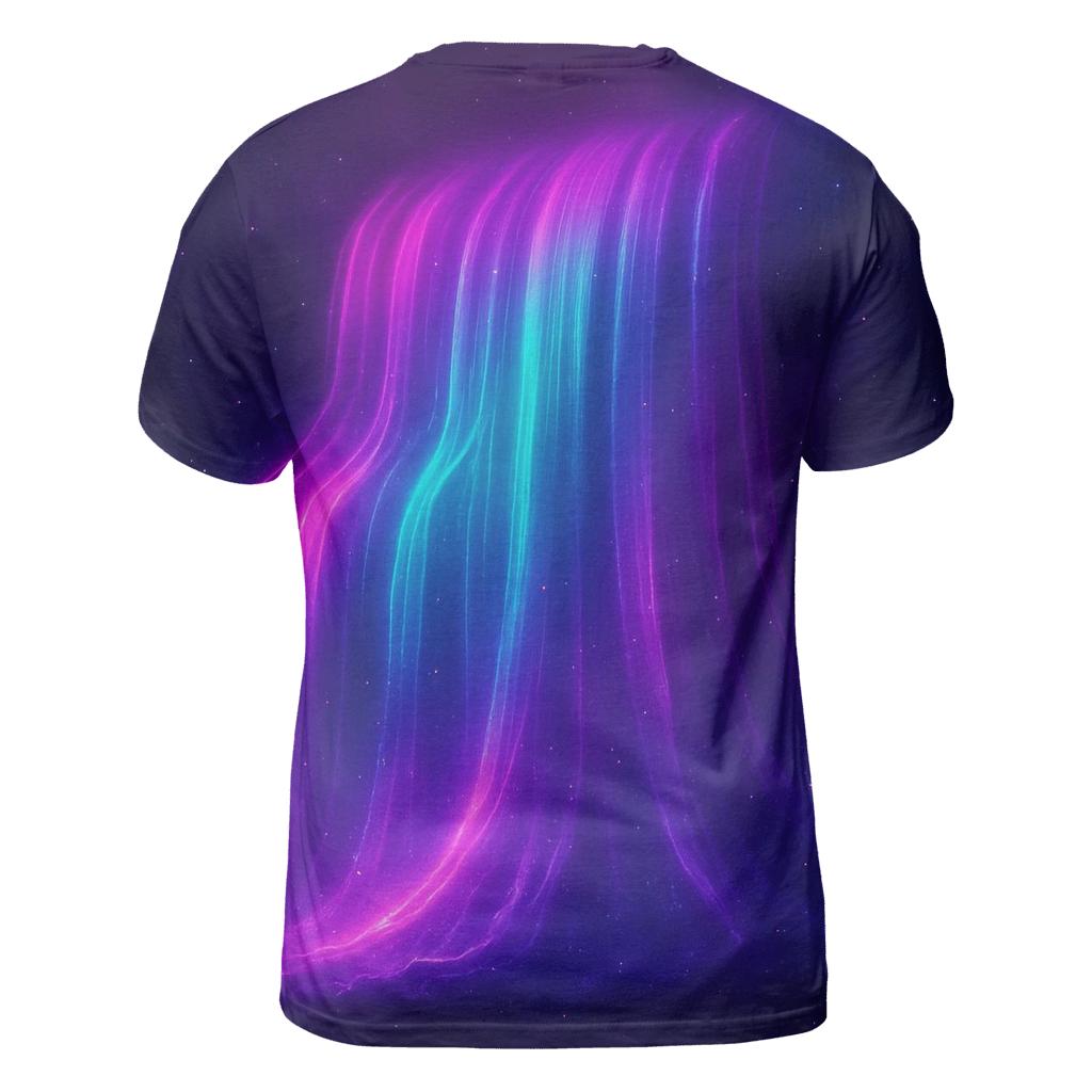 Prismatic Aurora Cascade creative print fashion shirts