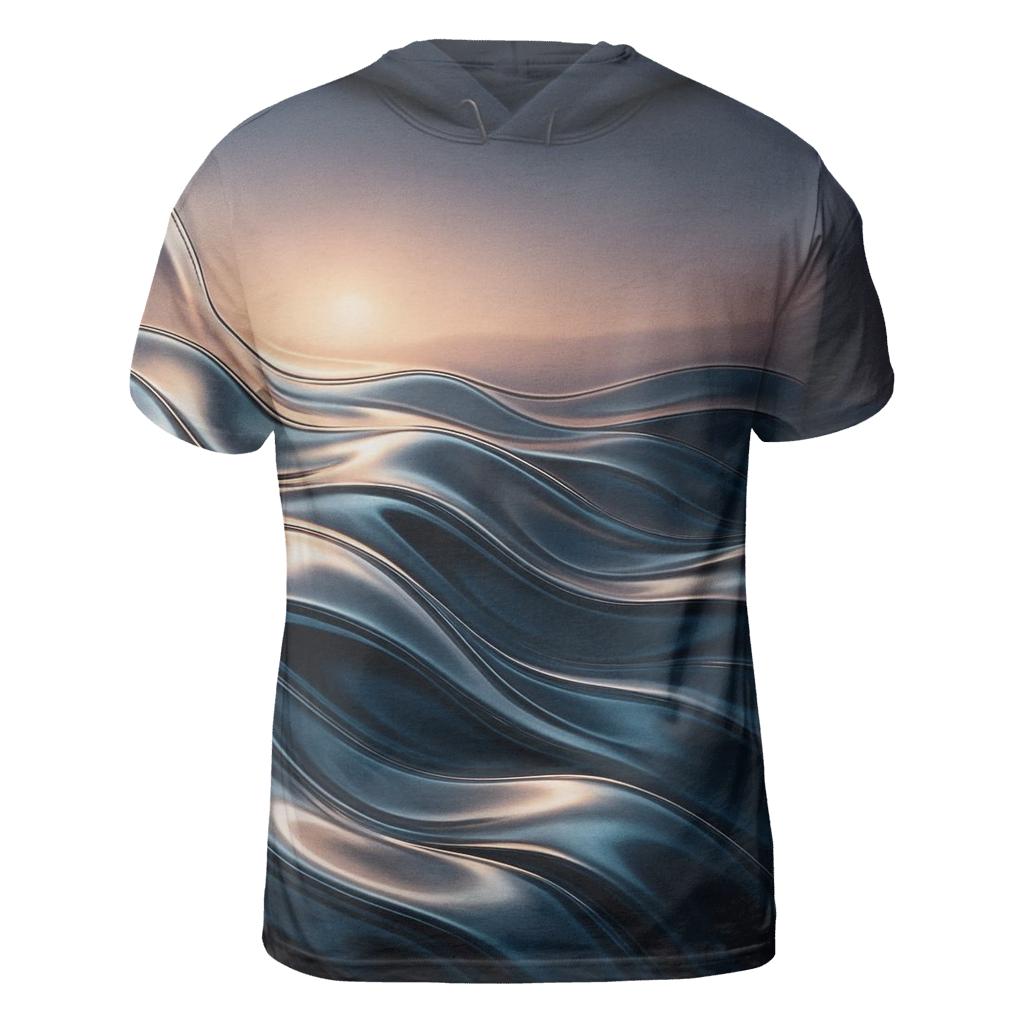 Liquid Mirage Gradient Dunes trendy printed shirt styles