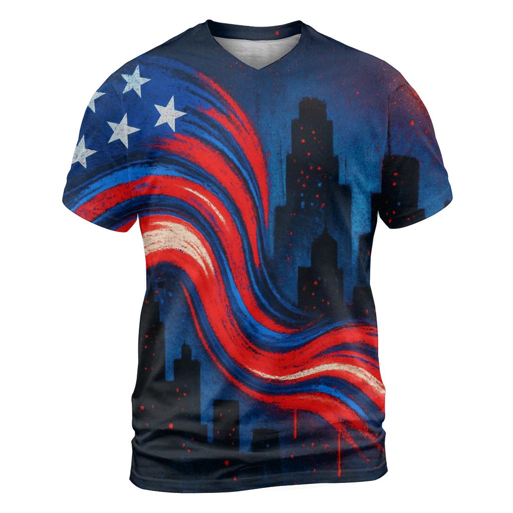 Urban Starwave Graffiti Skyline unique graphic print tees