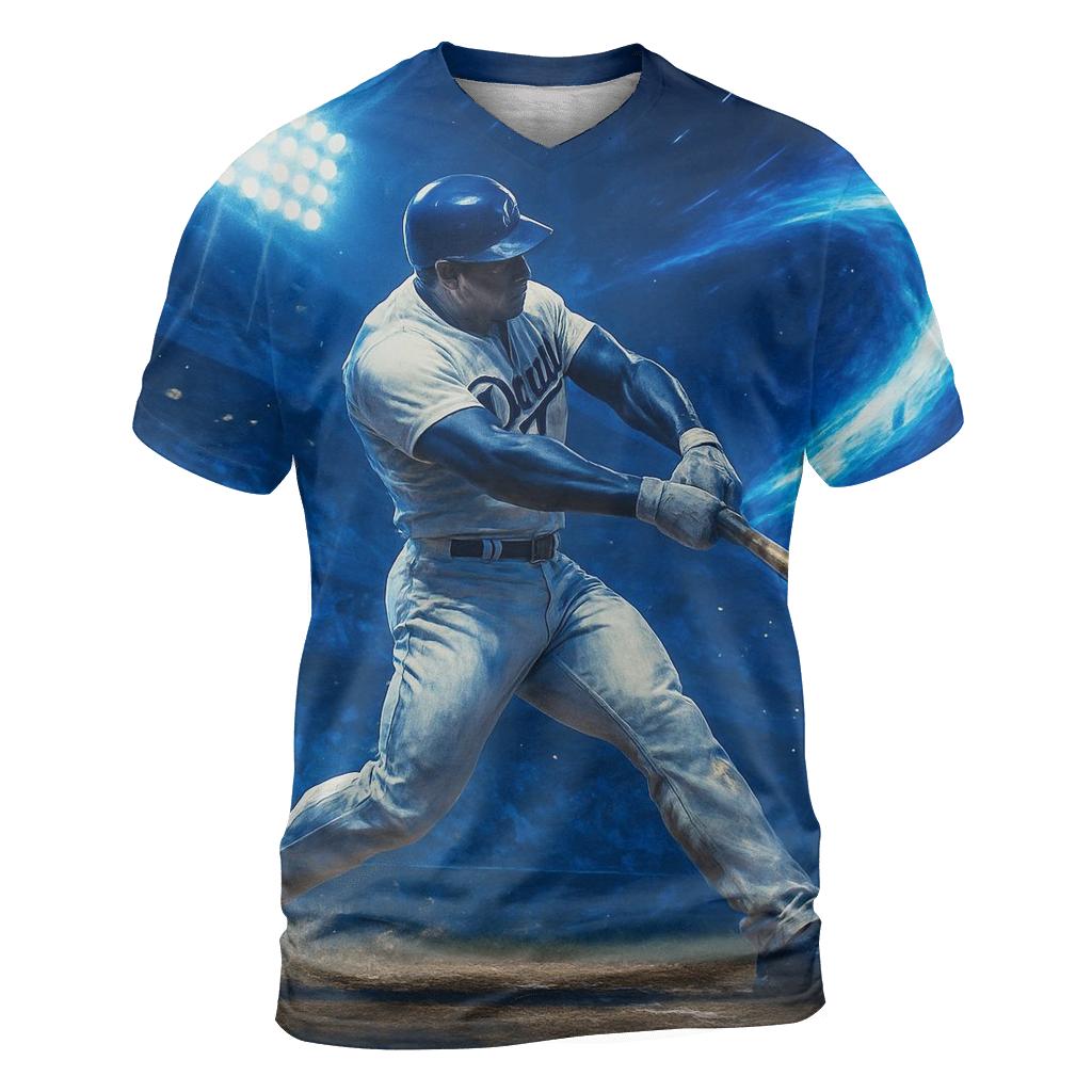 Blue Comet Power Swing statement graphic shirts
