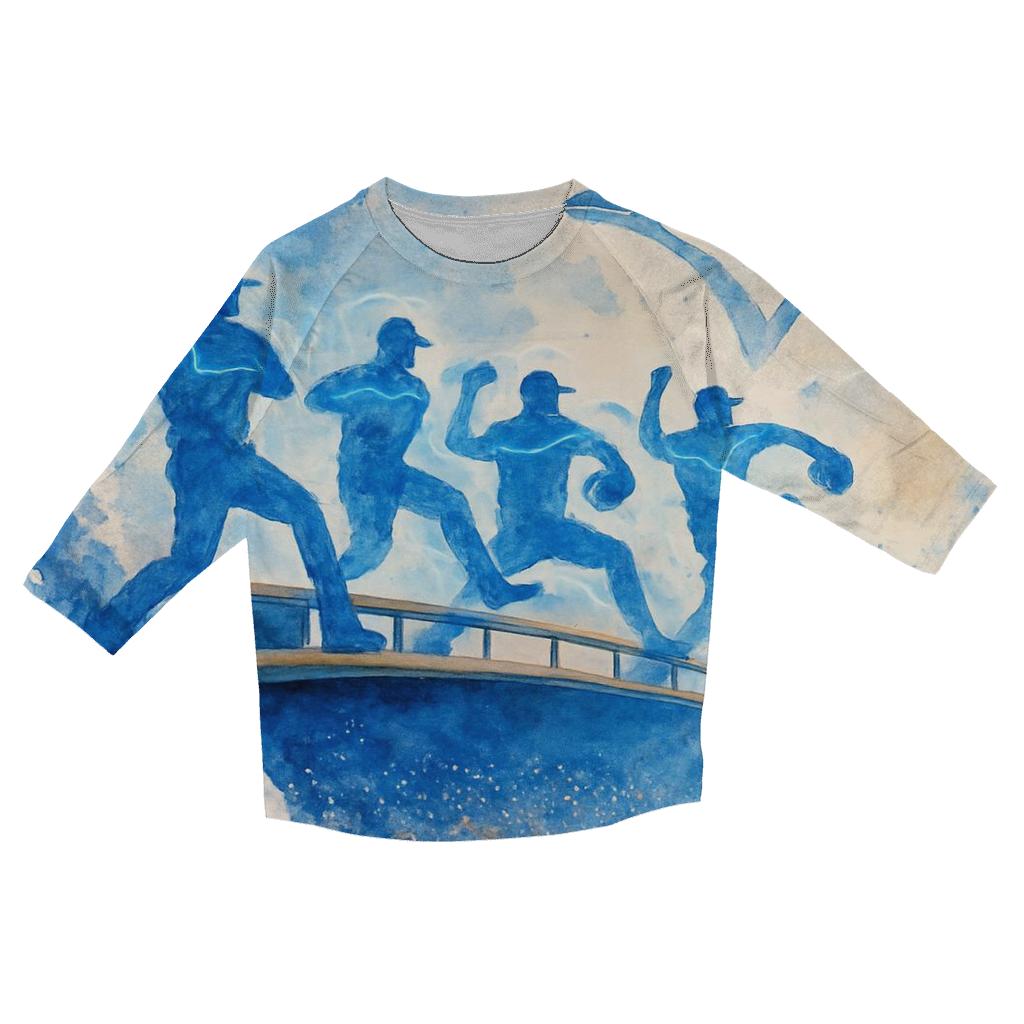 Celestial Bullpen Arc With Blue Jays Spirit designer 3/4 sleeve blouses